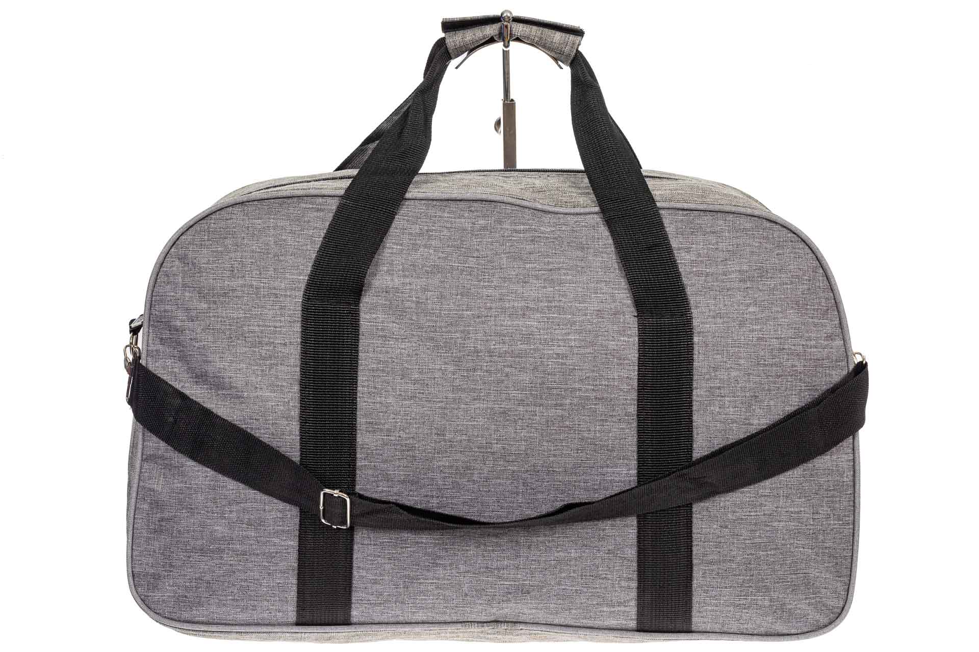 На фото 3 - Дорожная женская сумка из ткани, цвет серый