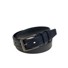 На фото 1 -  Ремень мужской из натуральной кожи, цвет черный