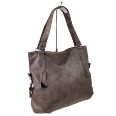 На фото 1 - Женская сумка  из искусственной кожи, цвет коричневый 