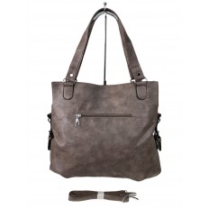 На фото 2 - Женская сумка  из искусственной кожи, цвет коричневый 