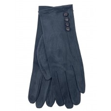 На фото 1 - Велюровые демисезонные перчатки, цвет темно серый