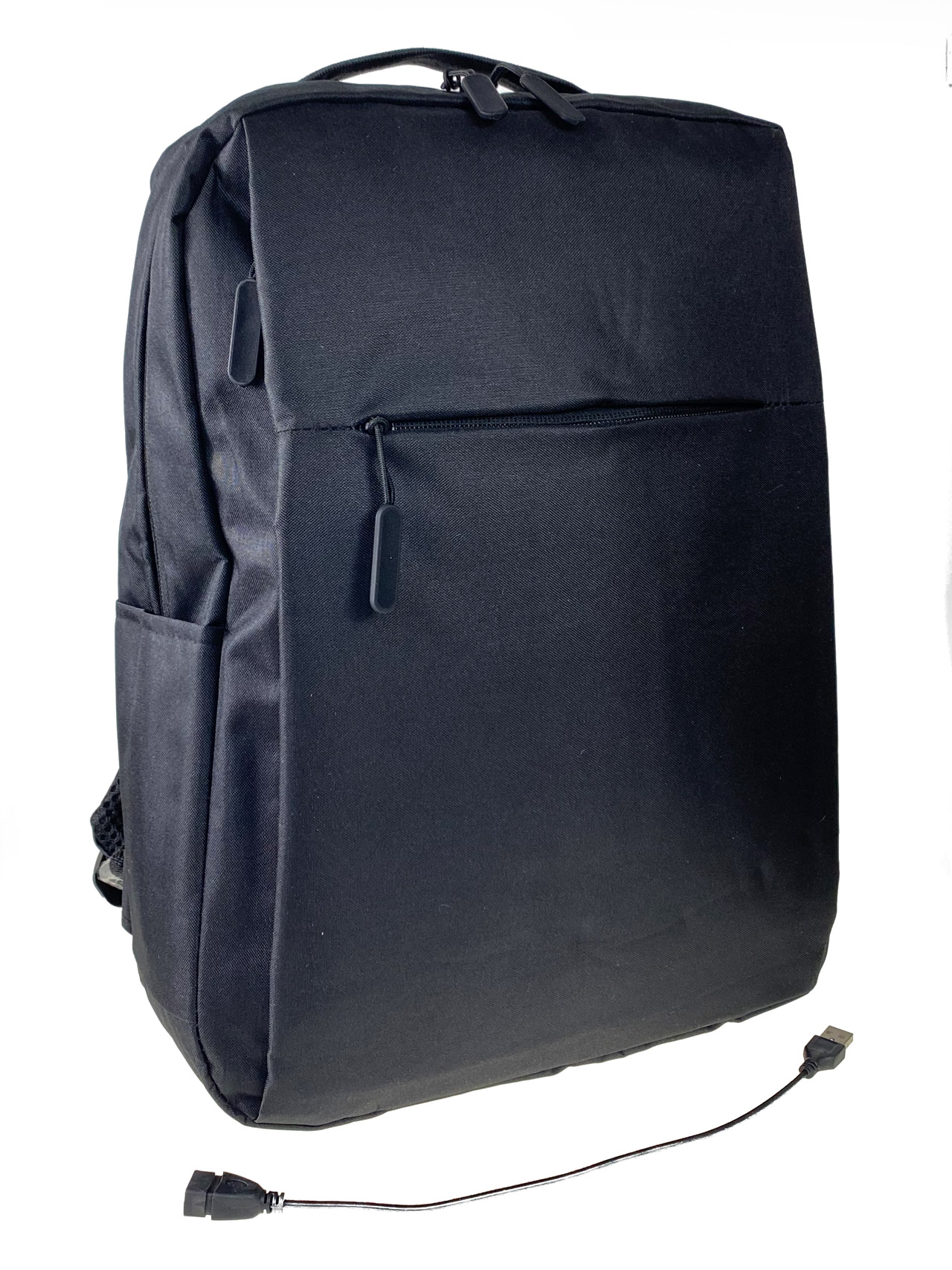 На фото 1 - Молодежный рюкзак из текстиля,  цвет черный