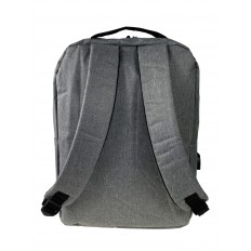 На фото 2 - Молодежный рюкзак из текстиля, цвет серый 