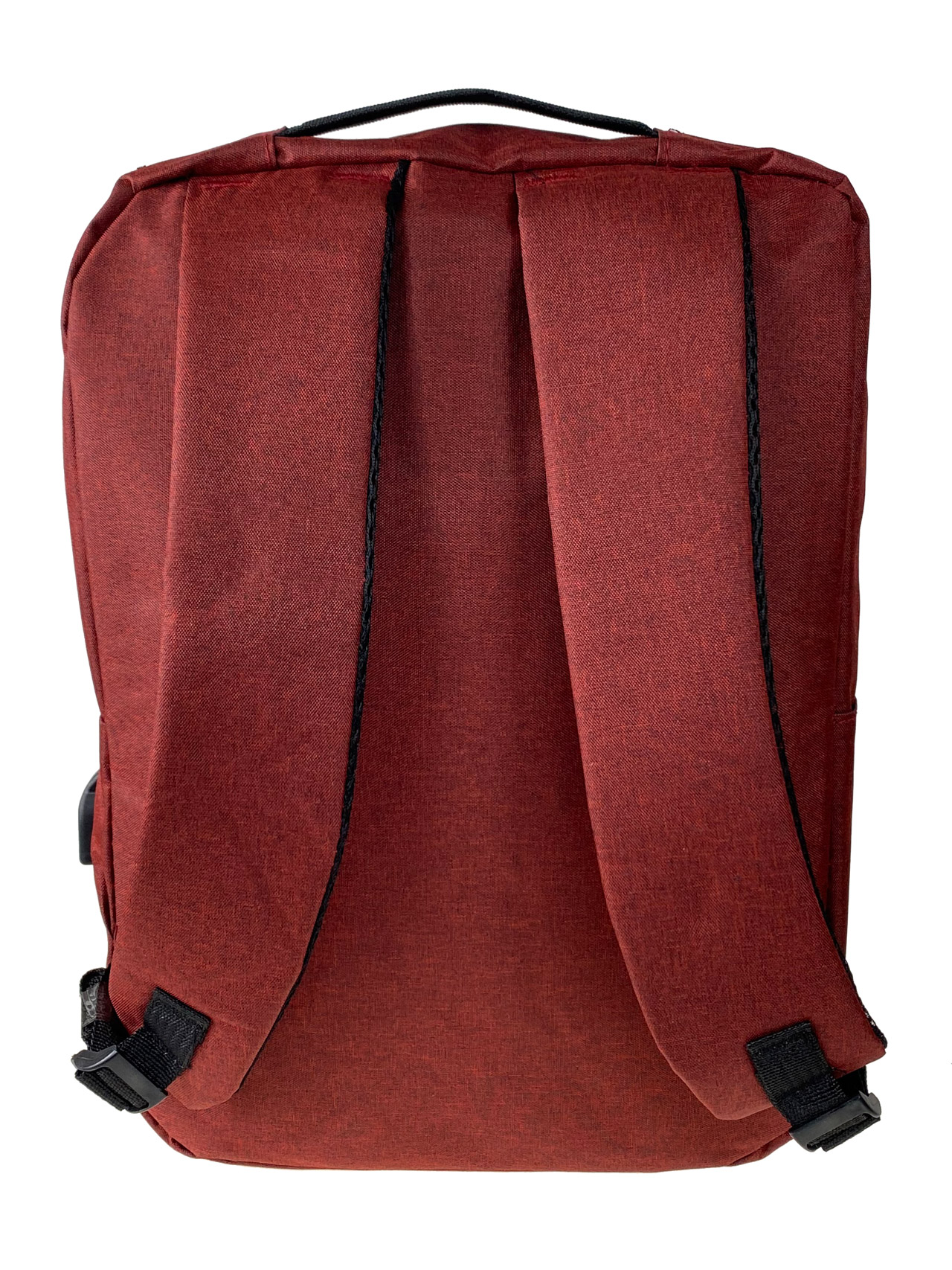На фото 2 - Молодежный рюкзак  из текстиля, цвет бордовый 