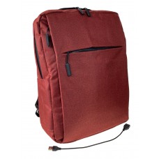 На фото 1 - Молодежный рюкзак  из текстиля, цвет бордовый 