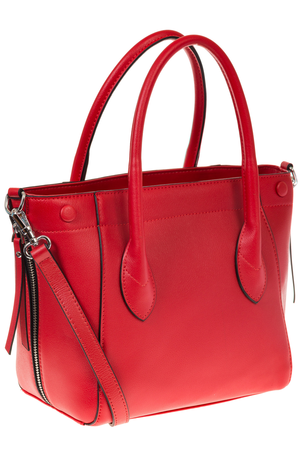 На фото 1 - Handbag из натуральной кожи красного цвета 6026MK5 на фото Handbag из натуральной кожи красного цвета 6026MK5