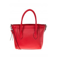 На фото 2 - Handbag из натуральной кожи красного цвета 6026MK5 На фото 2 - Handbag из натуральной кожи красного цвета 6026MK5