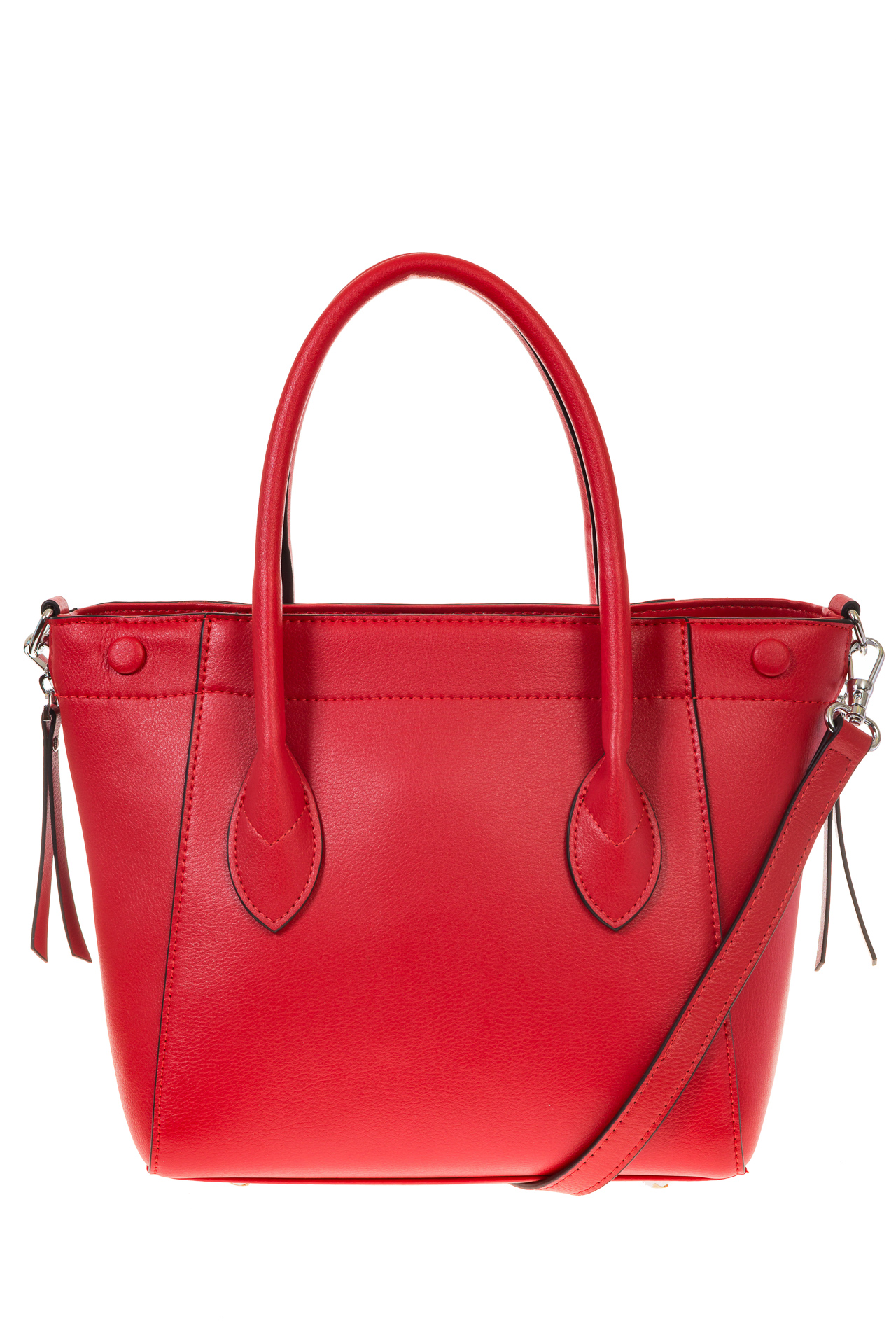 На фото 3 - Handbag из натуральной кожи красного цвета 6026MK5 На фото 3 - Handbag из натуральной кожи красного цвета 6026MK5
