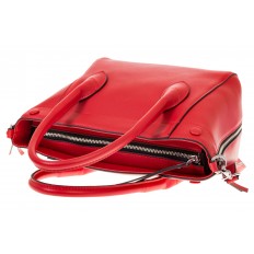 На фото 4 - Handbag из натуральной кожи красного цвета 6026MK5 На фото 4 - Handbag из натуральной кожи красного цвета 6026MK5