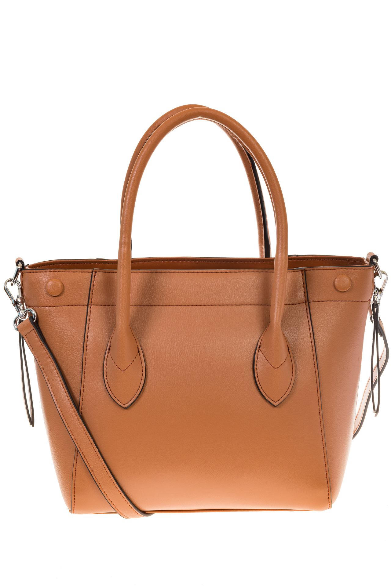 На фото 2 - Handbag из натуральной кожи рыжего цвета 6026MK5 На фото 2 - Handbag из натуральной кожи рыжего цвета 6026MK5