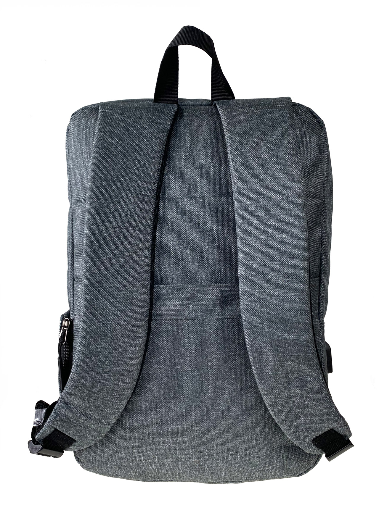 На фото 2 - Молодежный рюкзак из текстиля, цвет серый