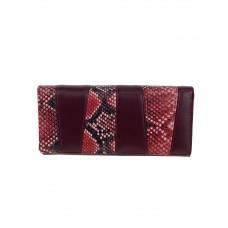 На фото 1 - Женский кошелёк-портмоне из искусственной кожи, цвет бордовый