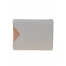 На фото 1 - Женское портмоне-картхолдер из искусственной кожи, цвет серый
