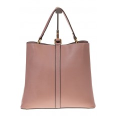 На фото 3 - Сумка цвета пудры из натуральной кожи на каждый день 6101AMK5