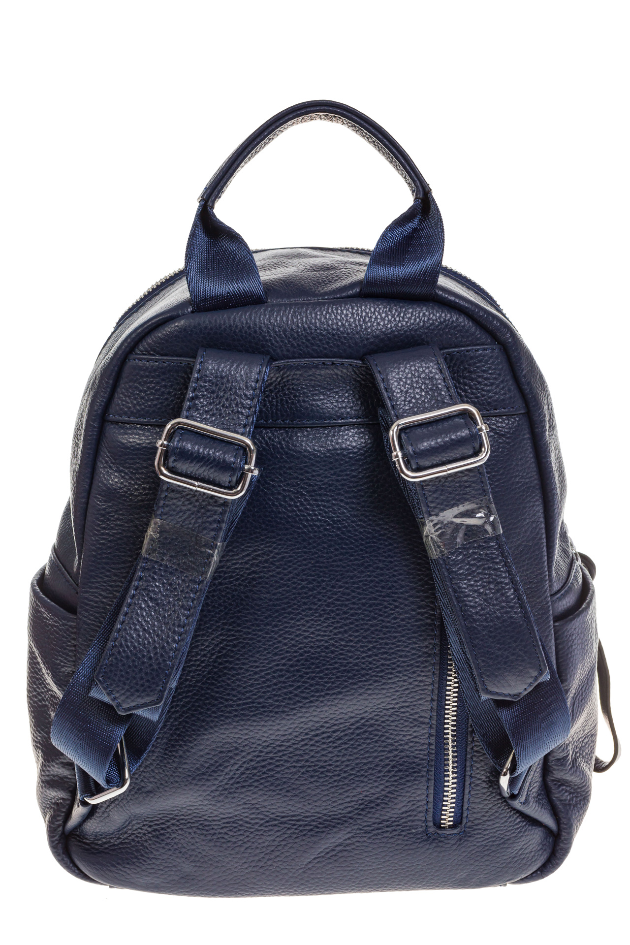 На фото 3 - Синий городской рюкзак из натуральной кожи 6105