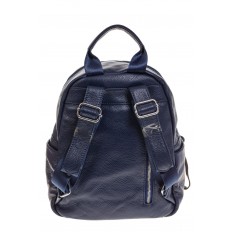 На фото 3 - Синий городской рюкзак из натуральной кожи 6105