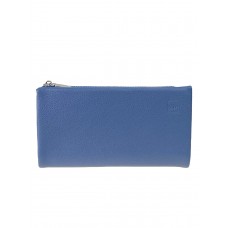 На фото 1 - Женское портмоне из искусственной кожи, цвет синий