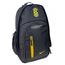 На фото 1 - Универсальный рюкзак из водоотталкивающей ткани, цвет черный с желтым 