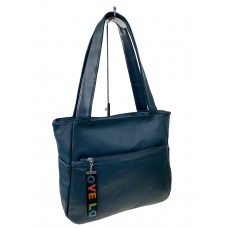 На фото 1 -  Женская сумка из искусственной кожи, цвет  синий