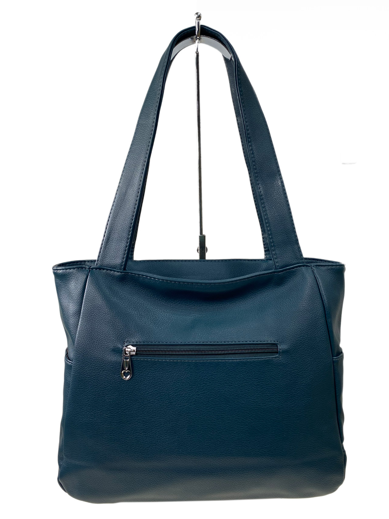 На фото 2 -  Женская сумка из искусственной кожи, цвет  синий