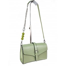 На фото 3 - Женская сумка кросс-боди из искусственной кожи, цвет зеленый
