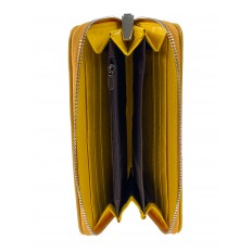 На фото 2 - Женское портмоне из искусственной кожи, цвет желтый