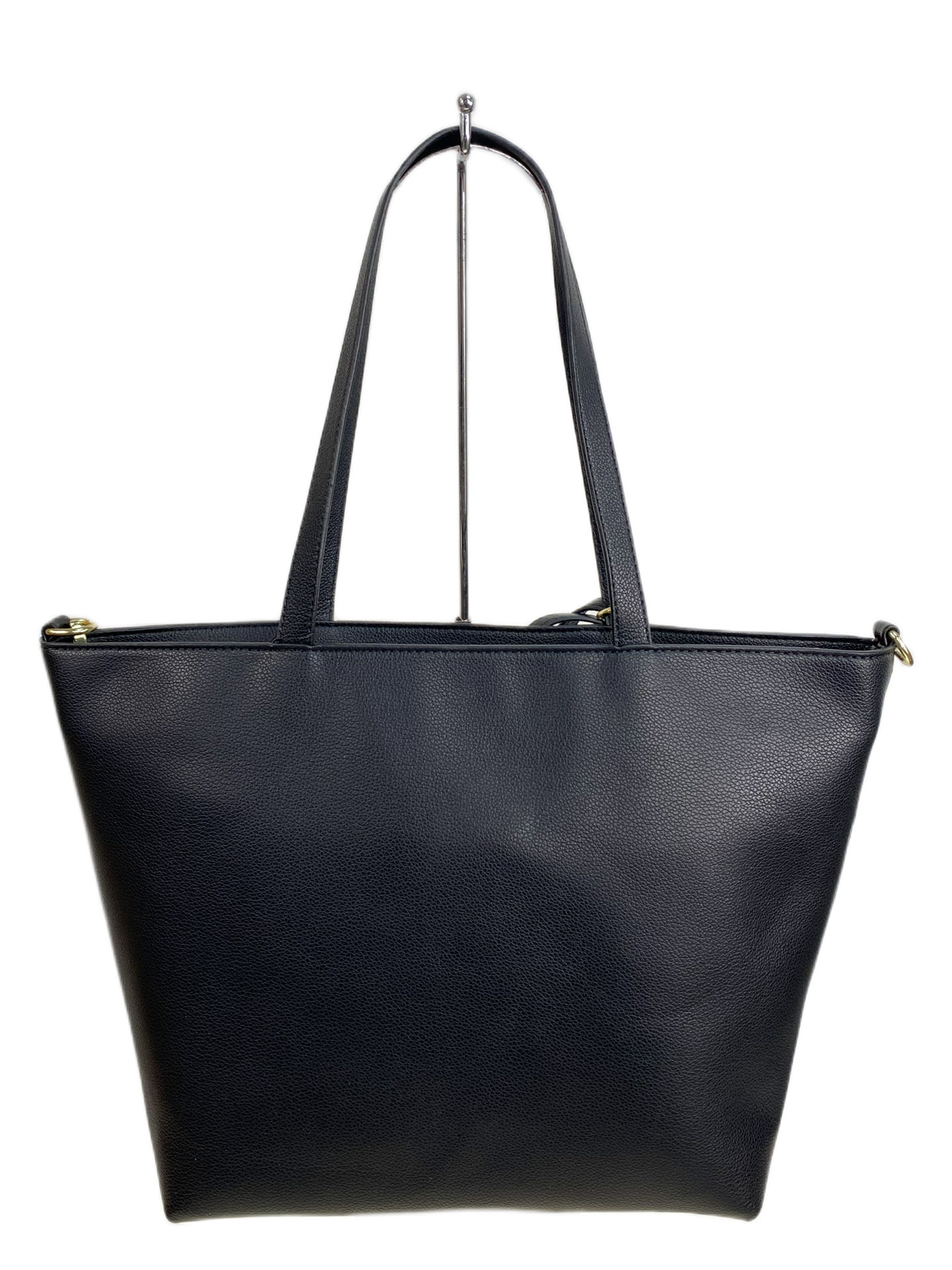 На фото 2 - Женская сумка из искусственной кожи, цвет черный