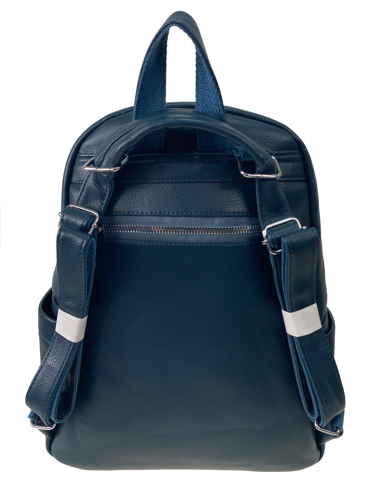 На фото 2 - Женский рюкзак из искусственной кожи, цвет синий