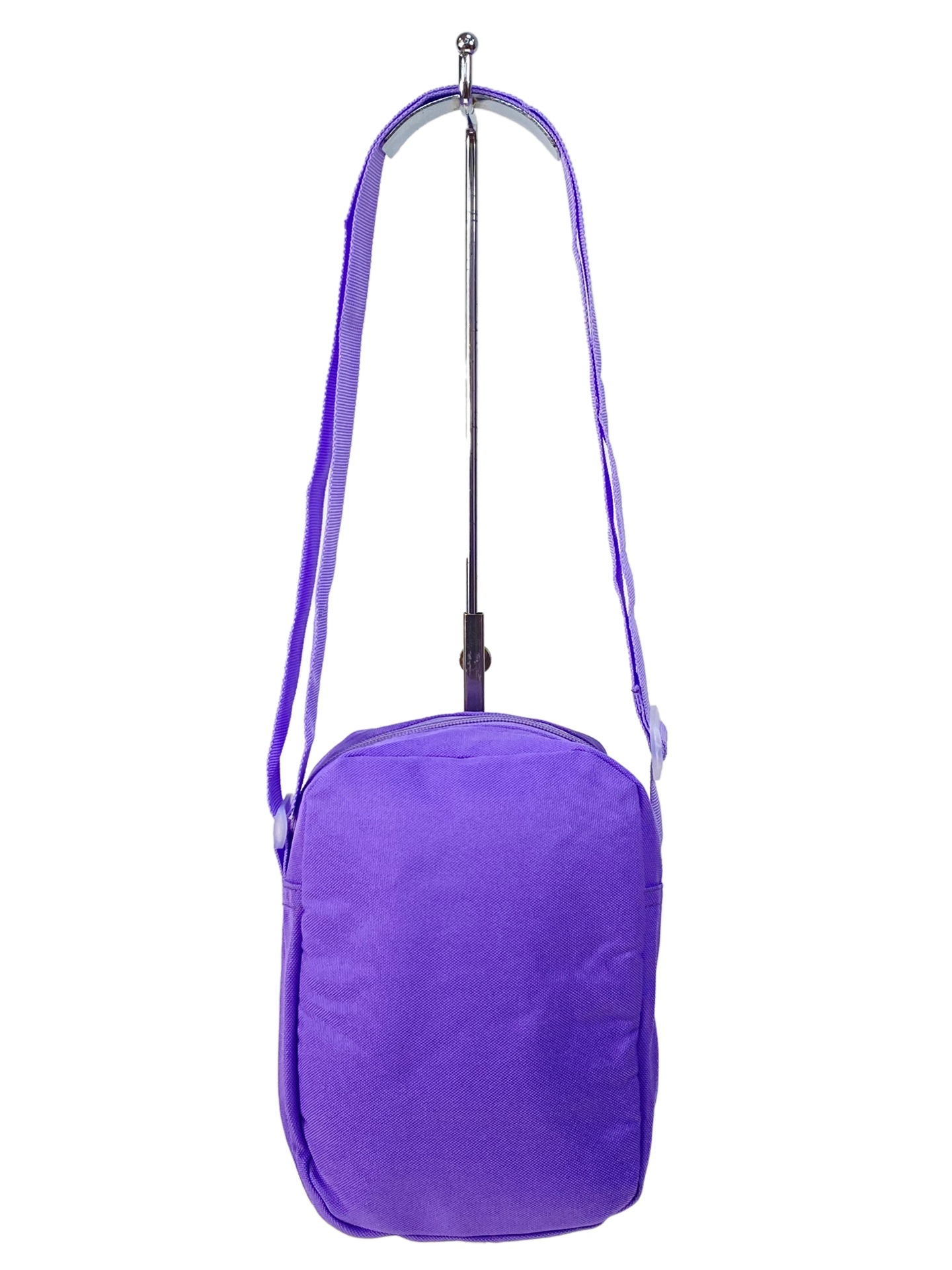 На фото 2 - Молодежная текстильная сумка, цвет  фиолетовый