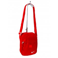 На фото 1 - Молодежная текстильная сумка, цвет  красный