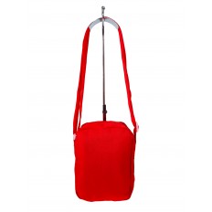 На фото 2 - Молодежная текстильная сумка, цвет  красный