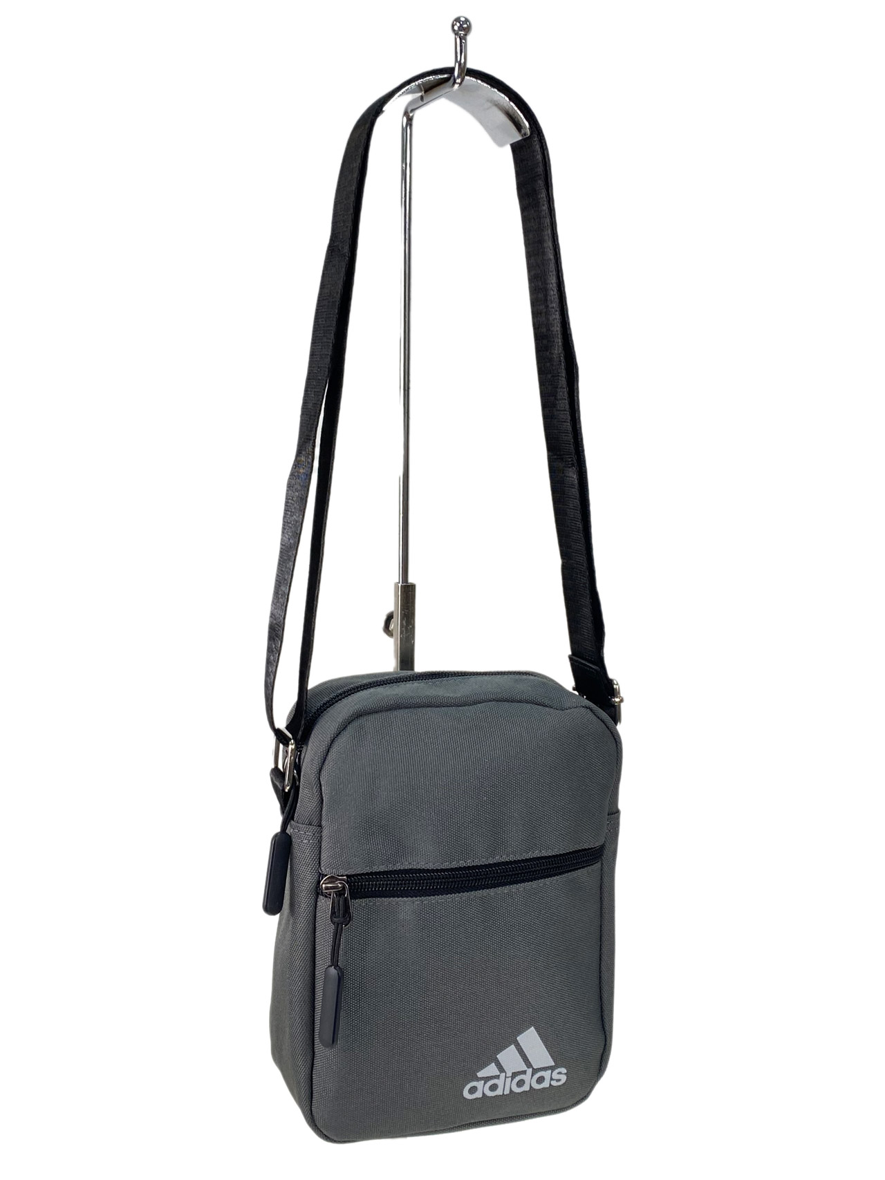 На фото 1 - Молодежная текстильная сумка, цвет серый