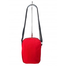 На фото 2 - Молодежная текстильная сумка, цвет красный