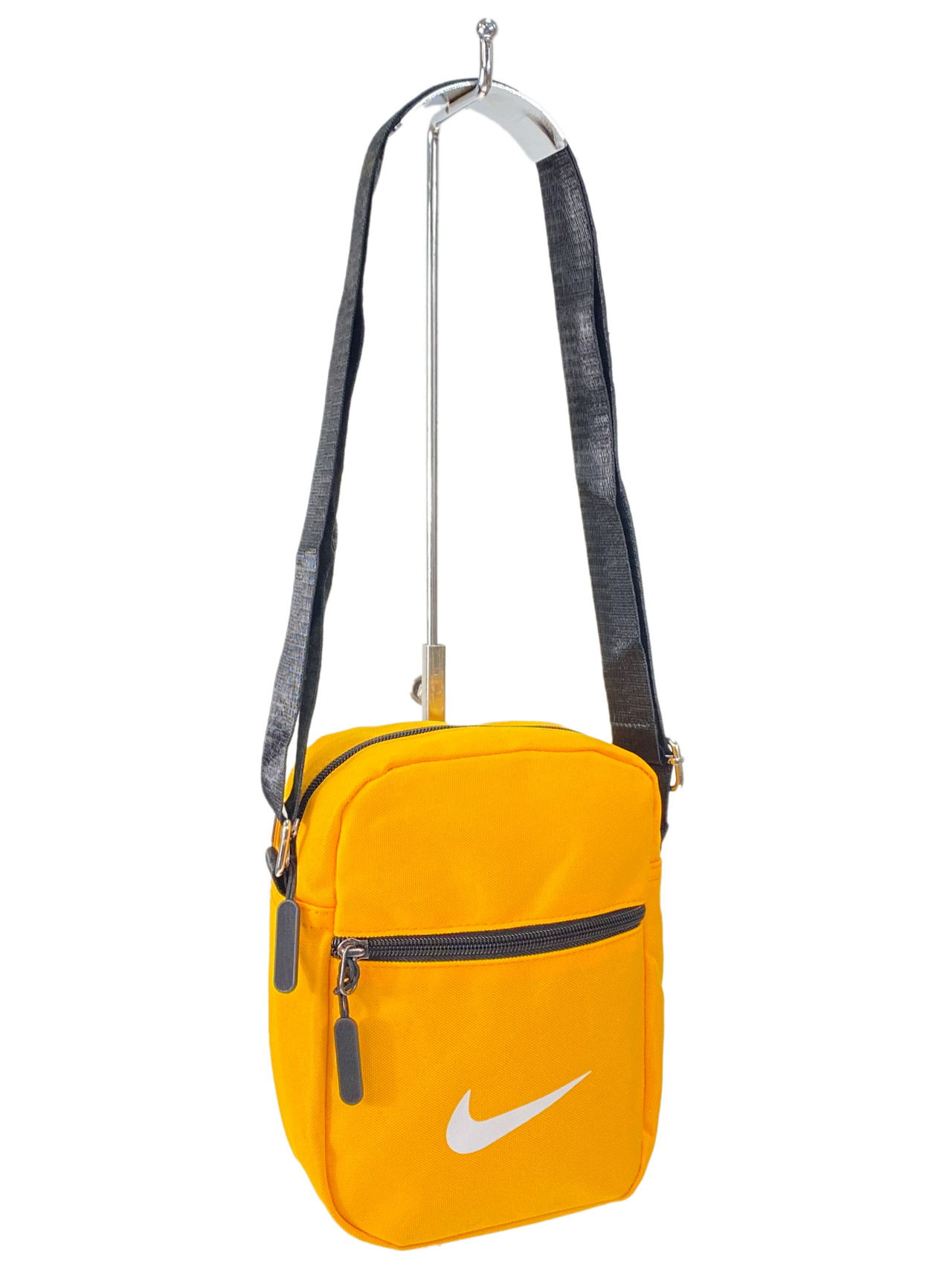 На фото 1 - Молодежная текстильная сумка, цвет желтый