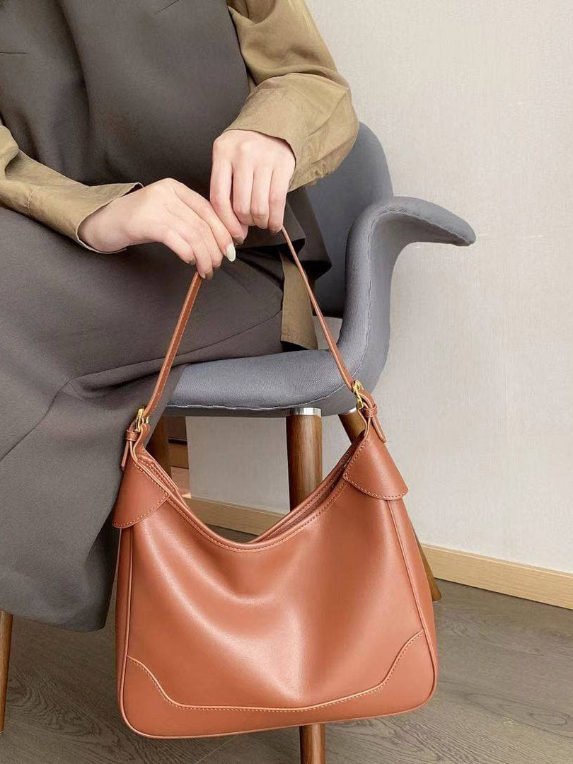 Женская сумка из натуральной кожи, цвет рыже-коричневый