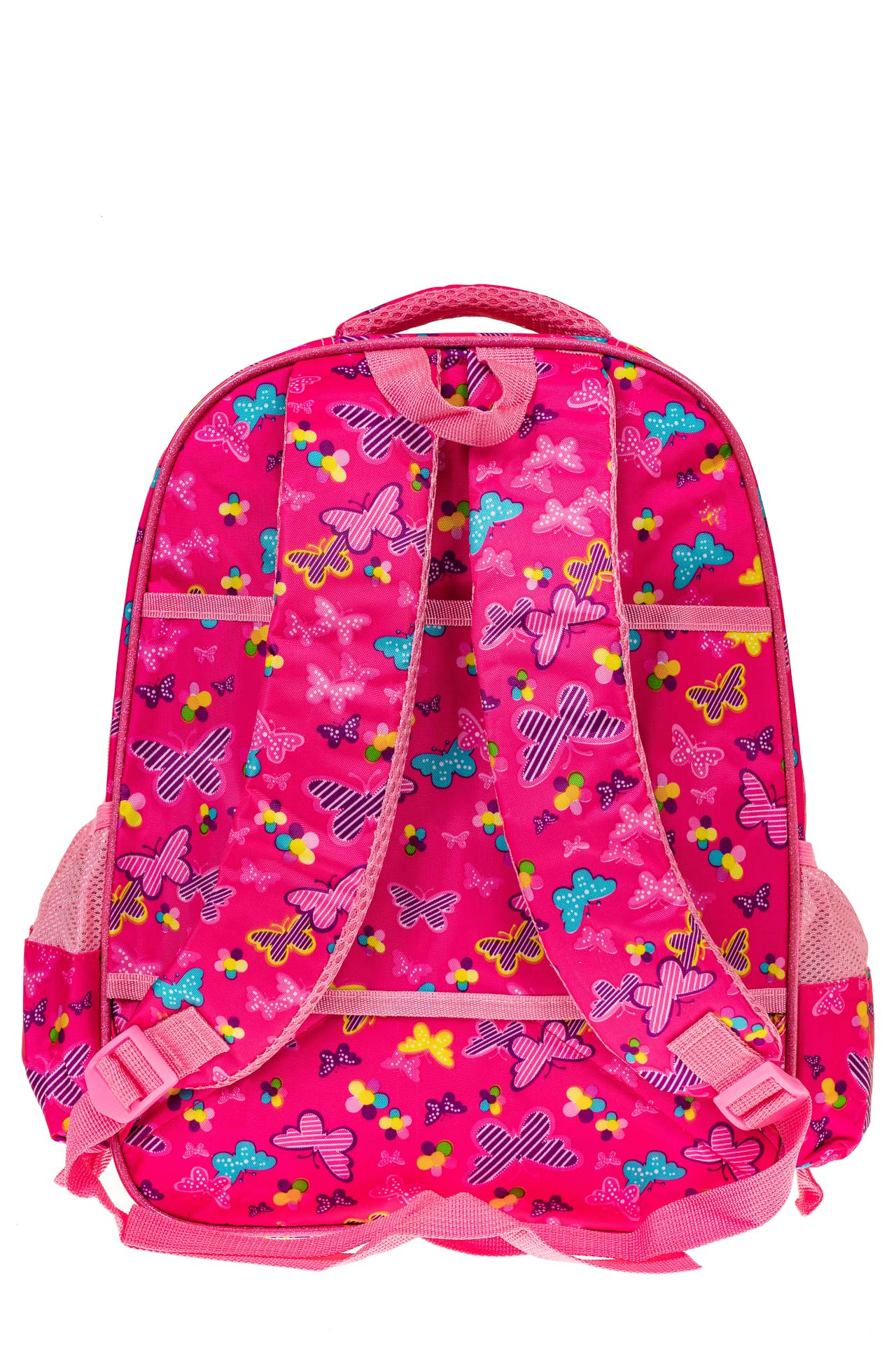 На фото 2 - Большой школьный рюкзак, цвет фуксия
