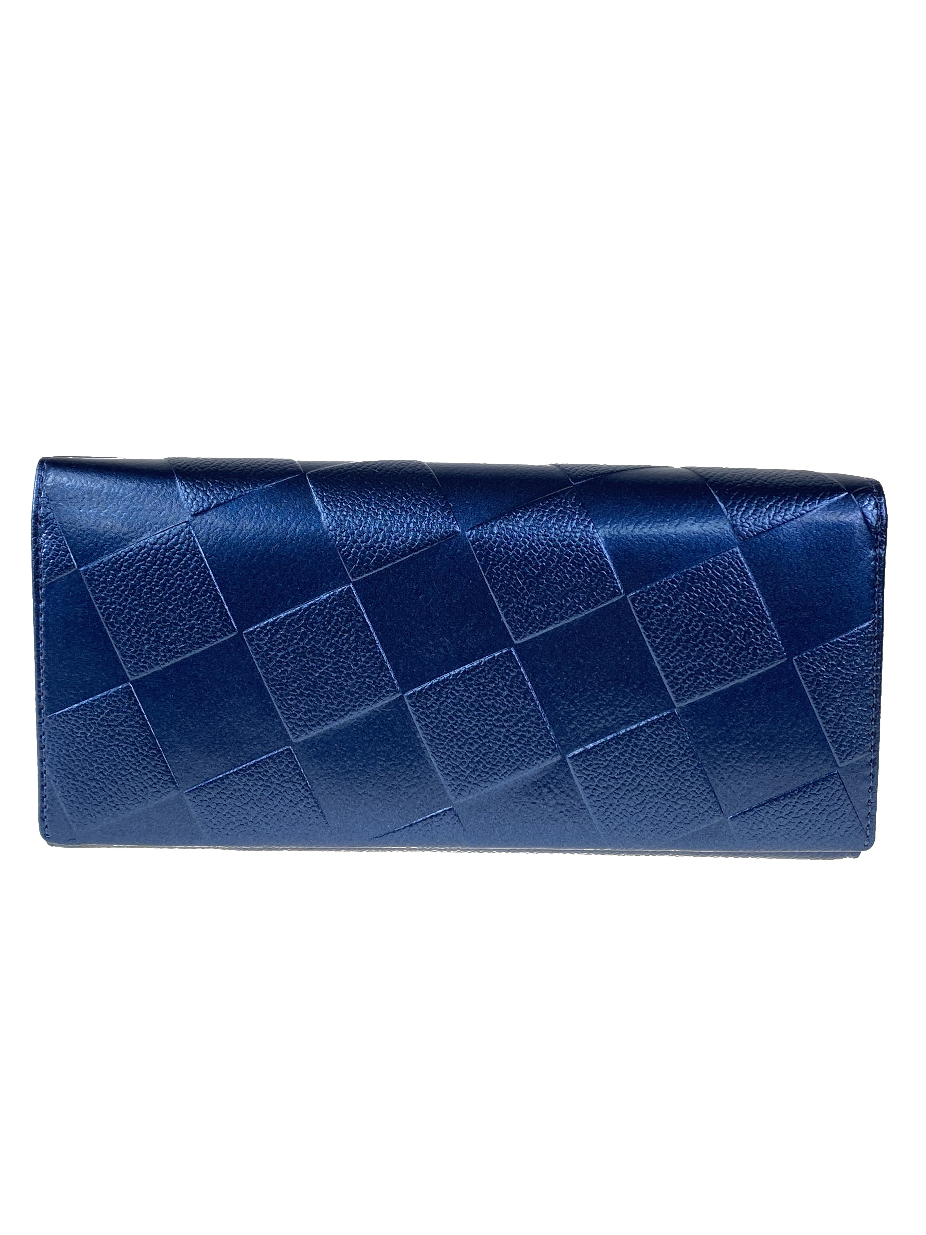 На фото 1 - Женский кошелёк-портмоне из искусственной кожи, цвет синий