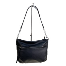 На фото 1 - Женская сумка из искусственной кожи, цвет черный На фото 1 - Женская сумка из искусственной кожи, цвет черный