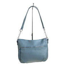 На фото 1 - Женская сумка из искусственной кожи, цвет голубой На фото 1 - Женская сумка из искусственной кожи, цвет голубой