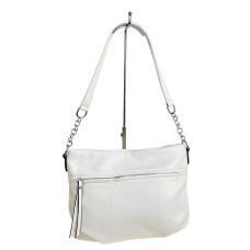 На фото 1 - Женская сумка из искусственной кожи, цвет белый На фото 1 - Женская сумка из искусственной кожи, цвет белый