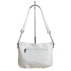 На фото 2 - Женская сумка из искусственной кожи, цвет белый На фото 2 - Женская сумка из искусственной кожи, цвет белый