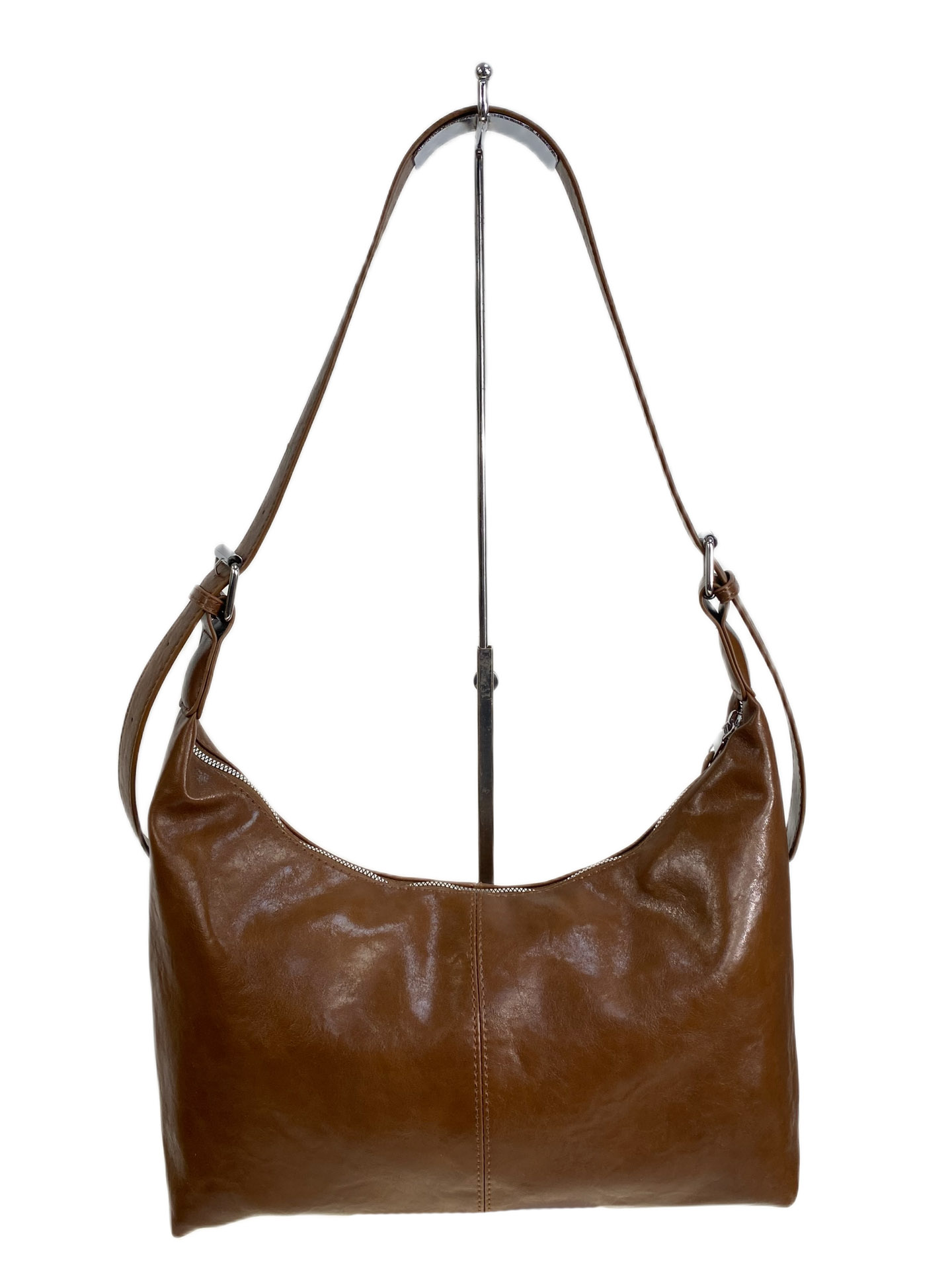 На фото 2 - Женская сумка из искусственной кожи, цвет  коричневый