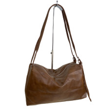 На фото 1 - Женская сумка из искусственной кожи, цвет коричневый