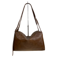 На фото 2 - Женская сумка из искусственной кожи, цвет коричневый