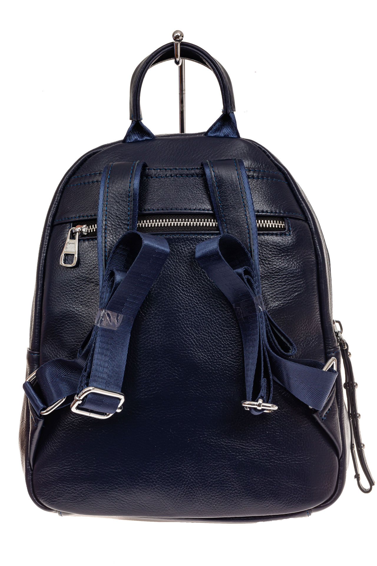 На фото 2 - Женский рюкзак из натуральной кожи, цвет синий
