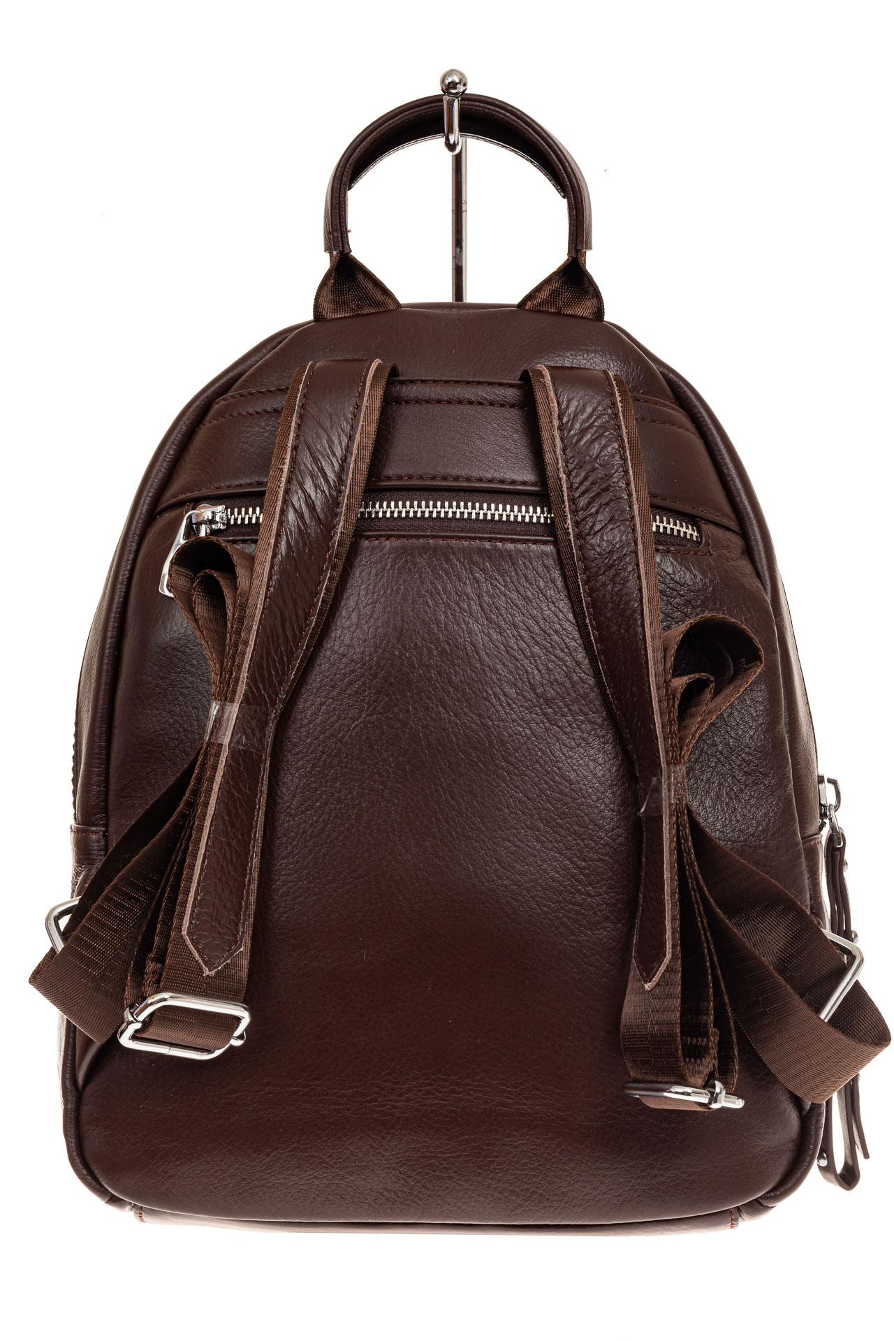На фото 2 - Женский рюкзак из натуральной кожи, цвет кофе