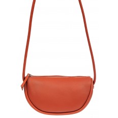 На фото 2 - Кожаная сумка Saddle Bag, цвет кирпичный