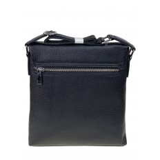 На фото 3 - Мужская сумка планшет из натуральной кожи, цвет черный 