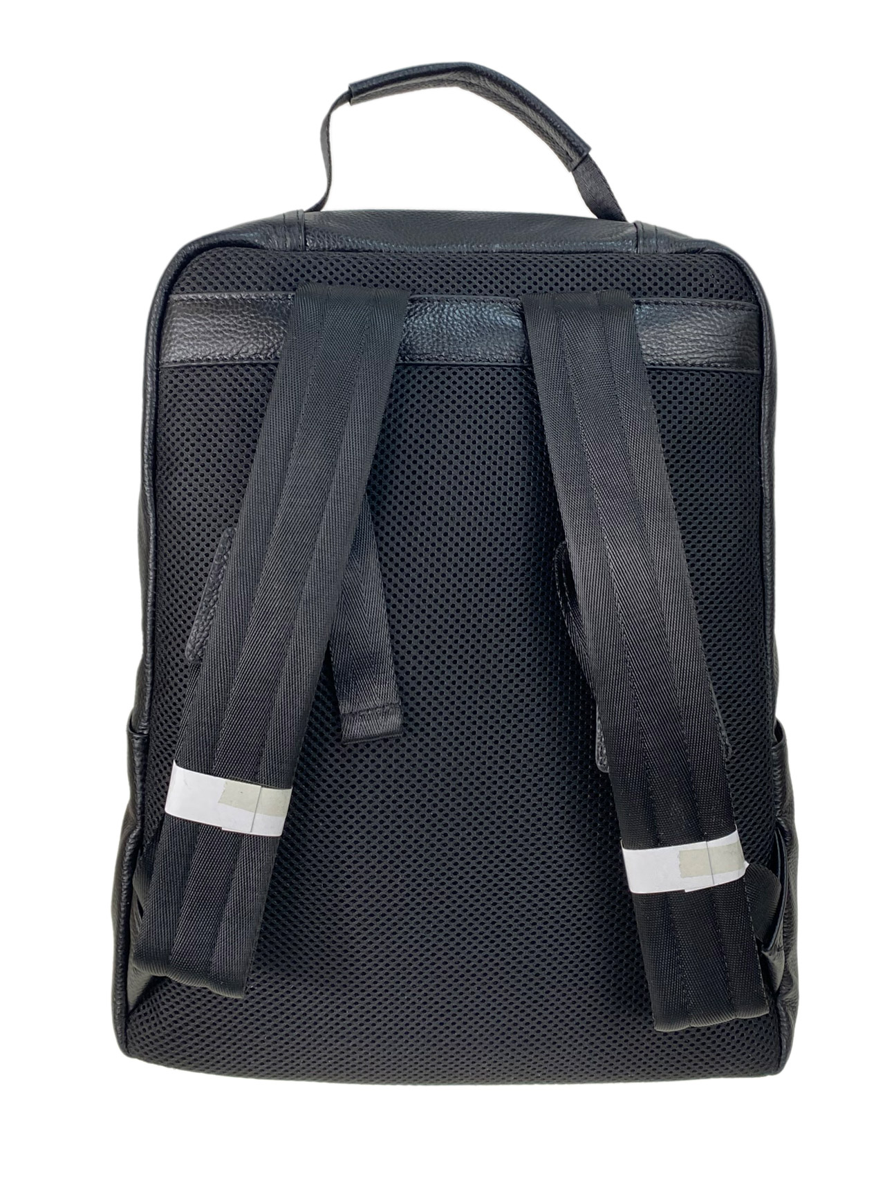 На фото 2 - Мужской рюкзак из натуральной кожи, цвет черный 