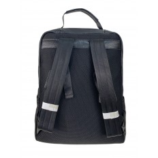 На фото 2 - Мужской рюкзак из натуральной кожи, цвет черный 